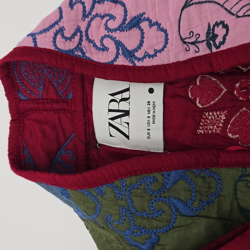 Zara Multicolor Embroidered Patchwork Jacket - image 14